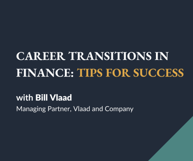 Career Transitions in Finance
